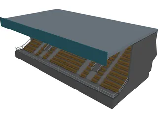 Football Benches 3D Model