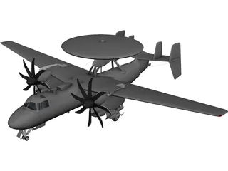 E-2C Hawkeye 3D Model