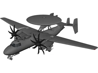 Grumman E-2C Hawkeye 3D Model