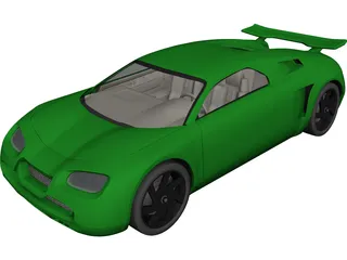 Sports Car Concept 3D Model