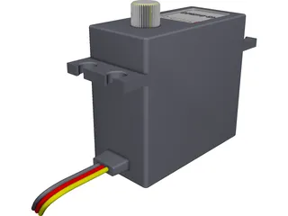 RC Hitec Servo HS-645MG 3D Model