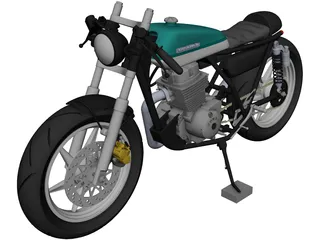 Honda Cafe Racer CAD 3D Model