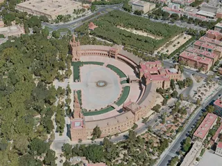 Seville City, Spain (2020) 3D Model