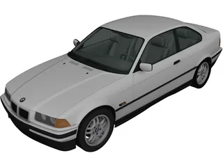 BMW 318i Coupe (1993) 3D Model