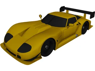 Marcos Mantara LM600 Group GT2 (1995) 3D Model 3D Preview