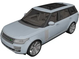 Range Rover Vogue (2013) 3D Model 3D Preview