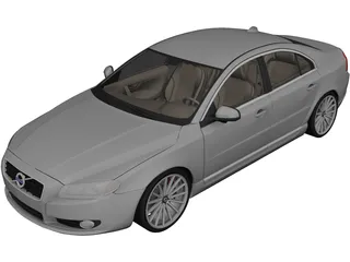 Volvo S80 (2007) 3D Model 3D Preview