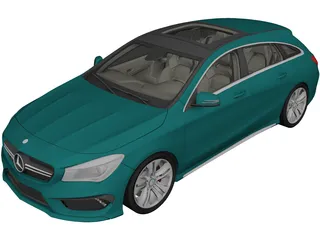 Mercedes-Benz CLA 250 Wagon (2015) 3D Model