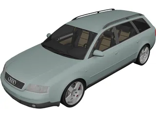 Audi A6 Avant (1998) 3D Model 3D Preview
