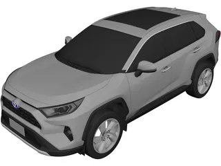 Toyota RAV4 Hybrid (2021) 3D Model