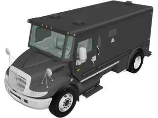 International Durastar Armored Cash Truck (2002) 3D Model