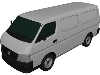 Nissan Urvan PanelVan (2011) 3D Model