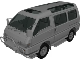 Mitsubishi Delica (1986) 3D Model