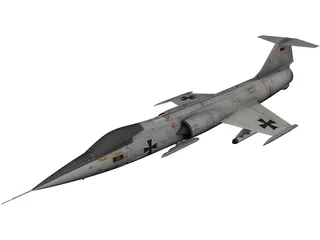 Lockheed F-104G Starfighter 3D Model