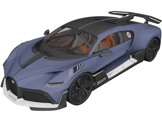 Bugatti Divo (2020) 3D Model 3D Preview