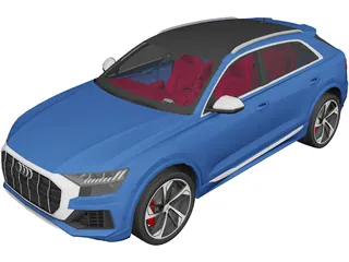 Audi SQ8 (2021) 3D Model