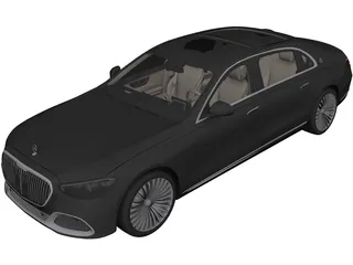 Mercedes-Maybach S-Class Sedan (2021) 3D Model