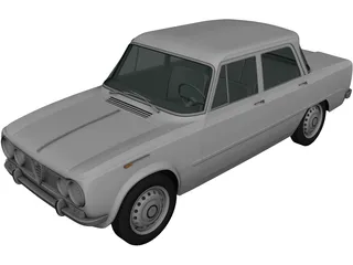 Alfa Romeo Giulia 105 (1962) 3D Model