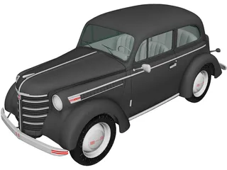 Opel Olympia (1938) 3D Model