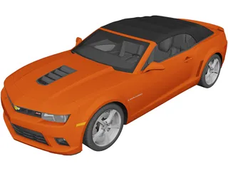 Chevrolet Camaro SS Convertible (2014) 3D Model