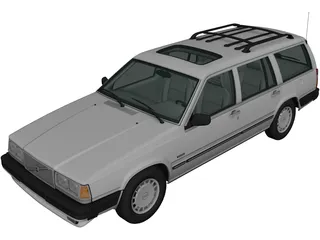 Volvo 740 GL (1985) 3D Model