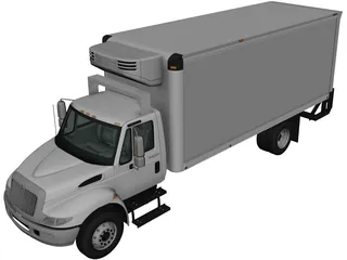 International Durastar Box Truck (2002) 3D Model