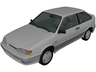 VAZ-2113 Lada Samara (1997) 3D Model