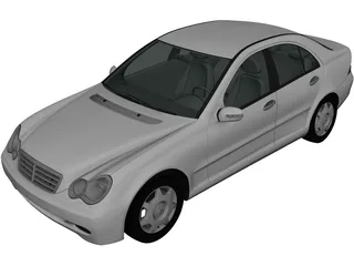 Mercedes-Benz C-class Sedan (2005) 3D Model