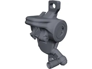 Magura MT4 Brake Caliper CAD 3D Model