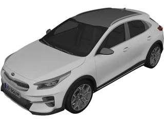 Kia X-Ceed (2022) 3D Model 3D Preview