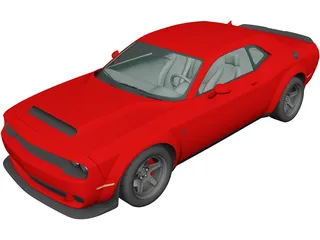 Dodge Challenger SRT Demon (2018) 3D Model