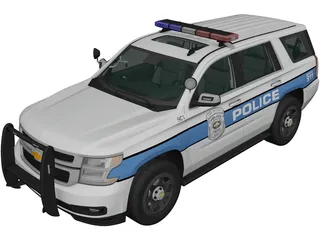 Chevrolet Tahoe Police (2016) 3D Model