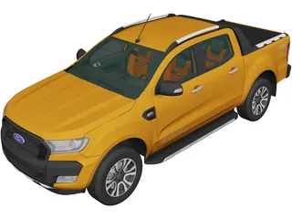 Ford Ranger DoubleCab (2016) 3D Model