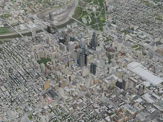 Philadelphia City, 7x7km, USA (2020) 3D Model