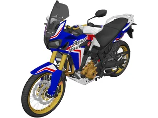 Honda CRF1000L Africa Twin Adventure Sports (2018) 3D Model