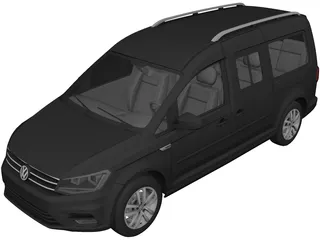 Volkswagen Caddy (2016) 3D Model