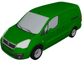 Peugeot Partner (2017) 3D Model 3D Preview
