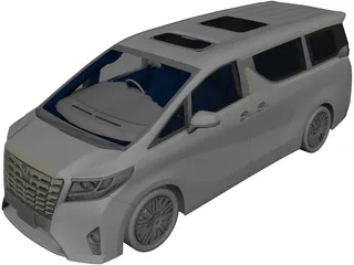 Toyota Alphard (2017) 3D Model