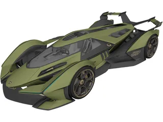 Lambo V12 Vision Gran Turismo (2020) 3D Model