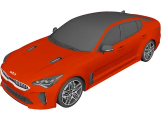 Kia Stinger GT FL (2022) 3D Model