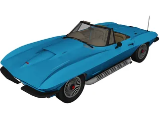 Chevrolet Corvette (1967) 3D Model 3D Preview