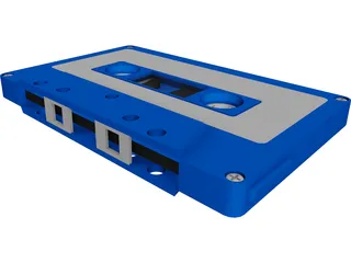 Audio Cassette Tape 3D Model 3D Preview