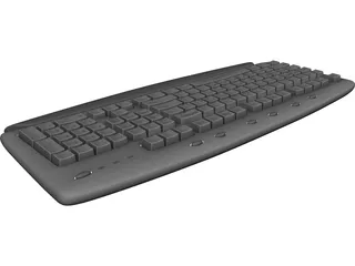 Computer Keyboard 3D Model 3D Preview