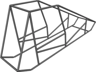 Sprint Car Chassis Base 3D Model 3D Preview