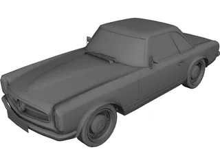 Mercedes-Benz 280 SL (1969) 3D Model