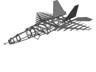 F-22 Raptor for Free Fly 3D Model