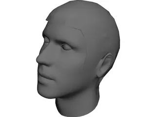 Man Head 3D Model