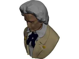Ludwig van Beethoven 3D Model