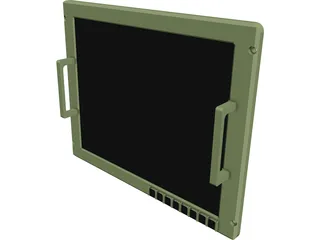 Barco Ruggedised Display 19 Inch 3D Model