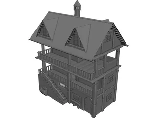 Rustic Home 3D Model